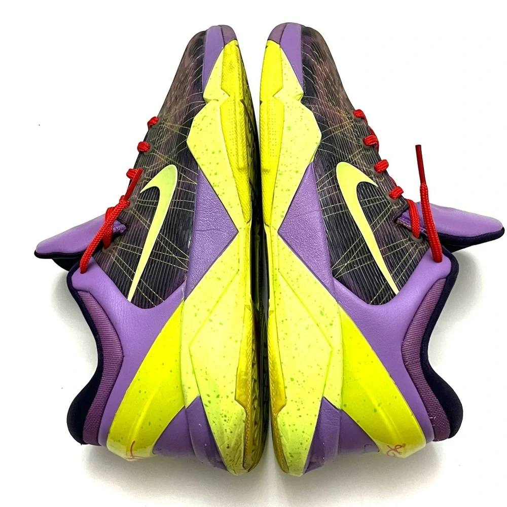 Nike Zoom Kobe 7 VII GS 7Y Christmas Cheetah Purple 505399-500 Women’s Size 8.5 - Picture 12 of 16